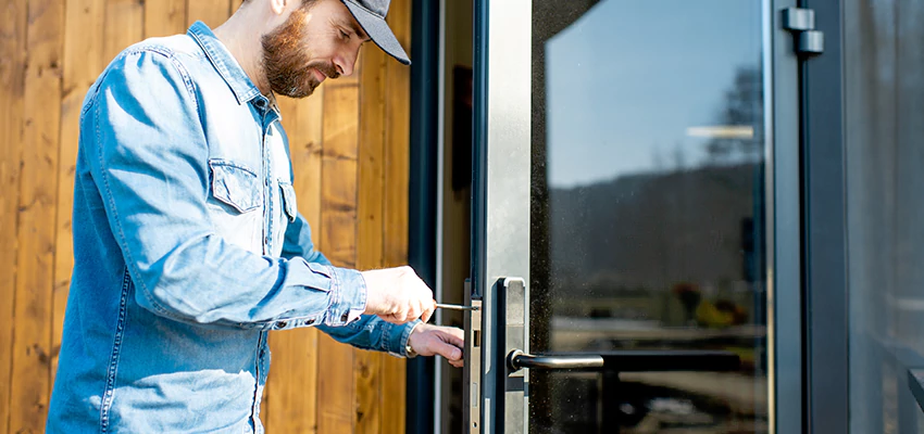 Frameless Glass Storefront Door Locks Replacement in The Villages, FL